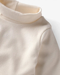 Baby Girl 2-Pack Organic Cotton Ribbed Mock Neck Bodysuits