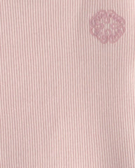 Baby Girl OshKosh Logo Ribbed Tee - Pink