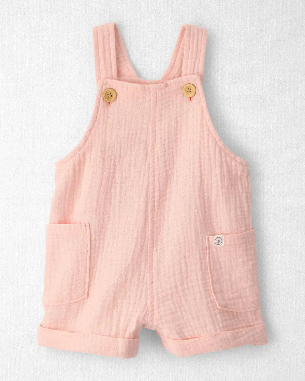 Baby Girl Organic Cotton Gauze Shortalls