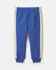Baby Boy 2-Piece Striped Fleece Top & Pant Set - Blue/Grey