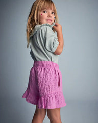 Toddler Girl Ruffle Butterfly Shorts - Pink