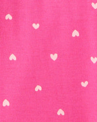 Girls Desserts 100% Cotton Snug Fit 4-Piece Pajamas - Pink/White