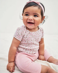 Baby Girl 3-Piece Floral Layering Set - Pink