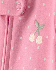 Baby Girl 2-Pack Strawberry Floral Snug Fit 1-Piece Pajama - Pink