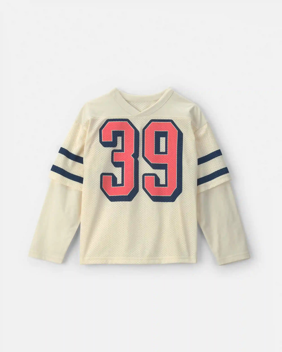 Boys Game Day Mesh Long-Sleeve Jersey - Cream