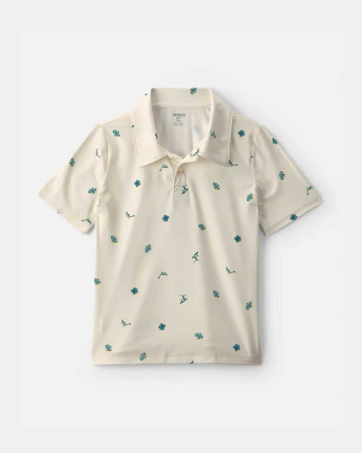 Boys Surf Active Polo Shirt - Ivory