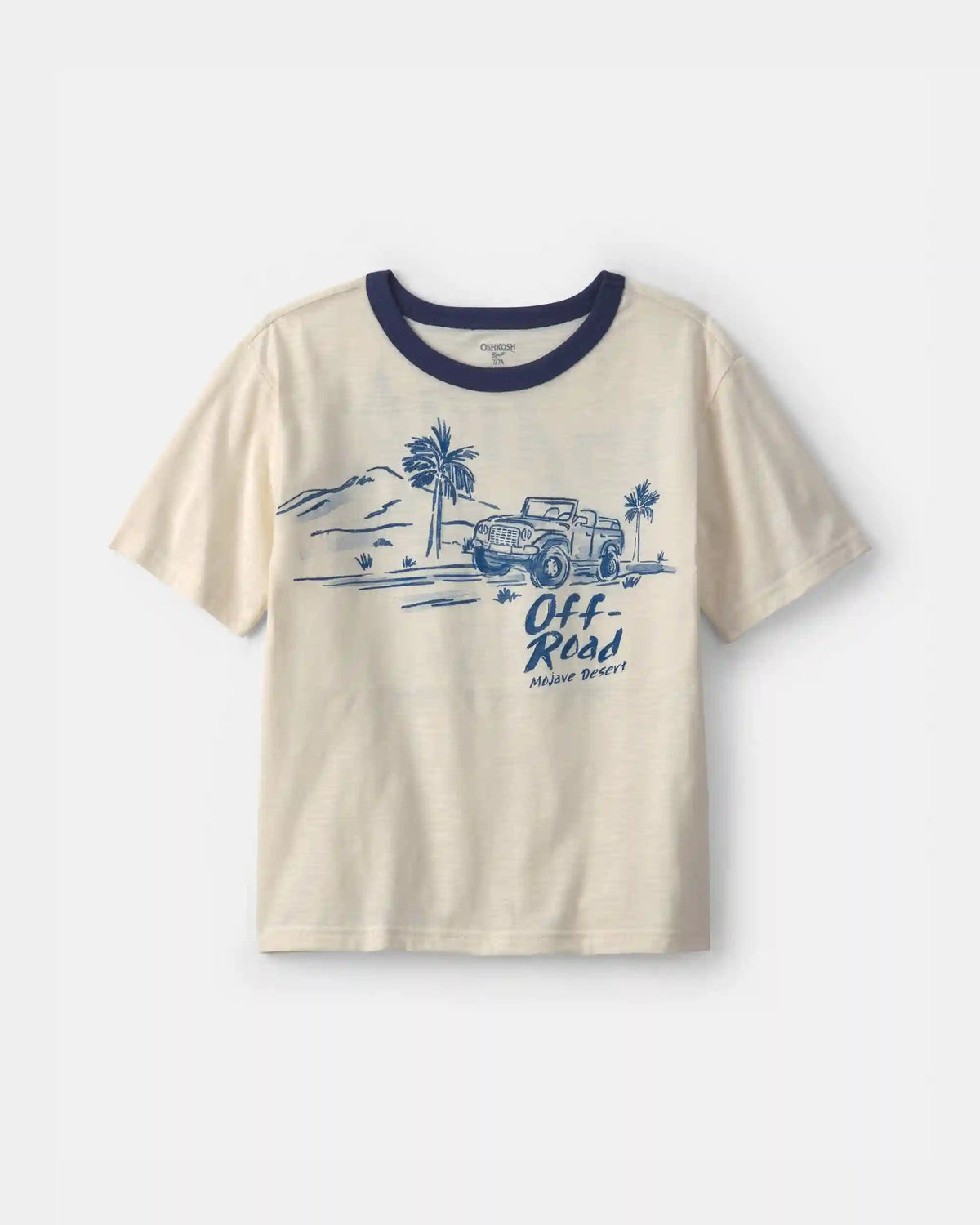 Boys 'Off-Road' Car Graphic Tee - Cream